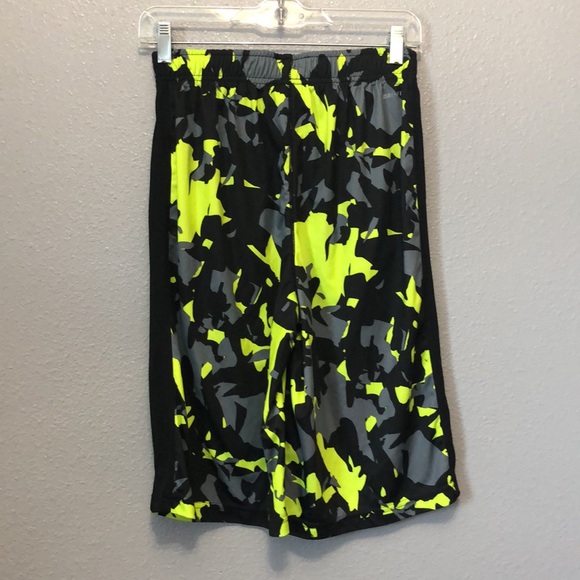 Nike shorts Boys XL abstract neon athletic basketball dri-fit pull on long punk - Picture 6 of 9